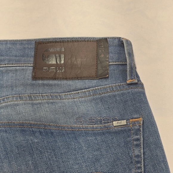 G Star Raw 3301 Slim Fit Men's Jeans Medium Wash Button Fly Size 34x30 - Picture 13 of 16